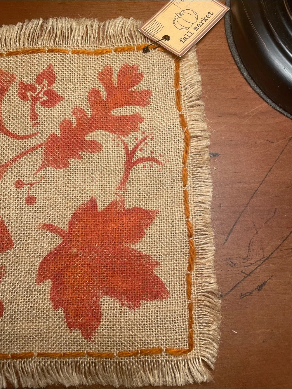 N/A beige burlap